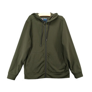 Mondetta Outdoor Project Men's Full Zip Hoodie Sweatshirt Green Medium Pockets